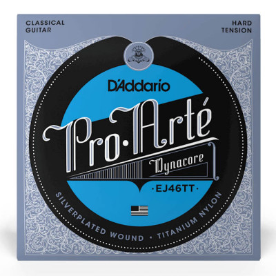 D'ADDARIO EJ46TT PRO ARTE DYNACORE TITANIUM TREBLES HARD TENSION струни для класичної гітари